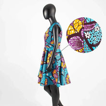Load image into Gallery viewer, African Mini Dresses for Women Robe Bazin Riche Maxi Dress for Sexy Lady