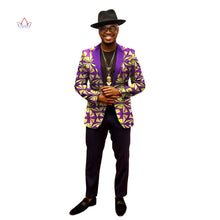Load image into Gallery viewer, African Jacket for Men African Long Sleeve Top African Clothing Print Blazer Men Outfits - Chocolate Boy Ltd