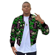 Load image into Gallery viewer, African Print Men's Coats Original Design Fashion Bomber Jacket - Chocolate Boy Ltd