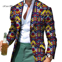 Load image into Gallery viewer, African Men Clothes Smart Causal Fancy Suit Blazer Jackets Formal Coat Business Dashiki Party Wedding - Chocolate Boy Ltd