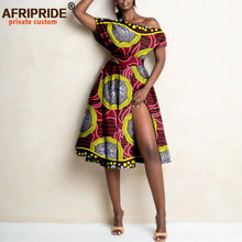Load image into Gallery viewer, Women`s Split Dress African High Waist Elegant Dress Ethnic Style Sexy Casual Party