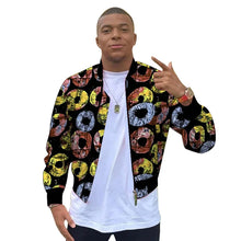 Load image into Gallery viewer, African Print Men's Coats Original Design Fashion Bomber Jacket - Chocolate Boy Ltd