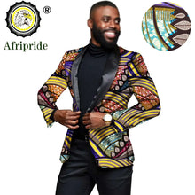 Load image into Gallery viewer, Men`s Blazer African Print Jacket Coats Slim Fit Floral Formal Outwear Ankara Suit - Chocolate Boy Ltd