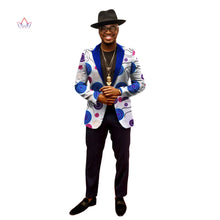 Load image into Gallery viewer, African Jacket for Men African Long Sleeve Top African Clothing Print Blazer Men Outfits - Chocolate Boy Ltd