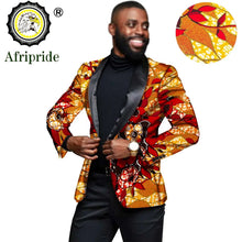 Load image into Gallery viewer, Men`s Blazer African Print Jacket Coats Slim Fit Floral Formal Outwear Ankara Suit - Chocolate Boy Ltd