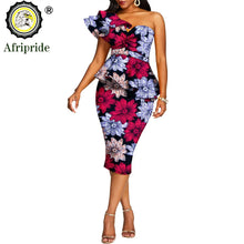Load image into Gallery viewer, African 2 Piece Set for Women Crop Top + Print Skirt Set Ankara Clothing Dashiki Outfits Blouse Shirt Midi Skirt Casual