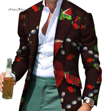 Load image into Gallery viewer, African Men Clothes Smart Causal Fancy Suit Blazer Jackets Formal Coat Business Dashiki Party Wedding - Chocolate Boy Ltd