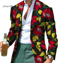 Load image into Gallery viewer, African Men Clothes Smart Causal Fancy Suit Blazer Jackets Formal Coat Business Dashiki Party Wedding - Chocolate Boy Ltd
