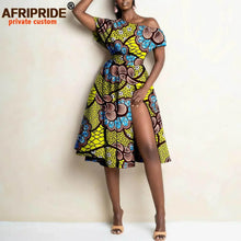 Load image into Gallery viewer, Women`s Split Dress African High Waist Elegant Dress Ethnic Style Sexy Casual Party