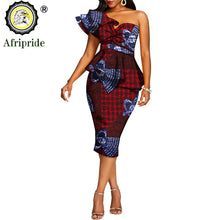 Load image into Gallery viewer, African 2 Piece Set for Women Crop Top + Print Skirt Set Ankara Clothing Dashiki Outfits Blouse Shirt Midi Skirt Casual