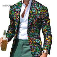 Load image into Gallery viewer, African Men Clothes Smart Causal Fancy Suit Blazer Jackets Formal Coat Business Dashiki Party Wedding - Chocolate Boy Ltd