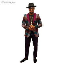 Load image into Gallery viewer, African Jacket for Men  Long Sleeve Top Mens African Clothing Dashiki African Print Blazer Men Outfits Suits
