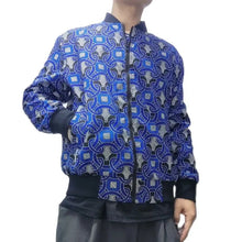 Load image into Gallery viewer, African Print Men's Coats Original Design Fashion Bomber Jacket - Chocolate Boy Ltd