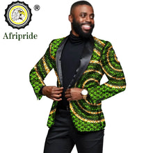 Load image into Gallery viewer, Men`s Blazer African Print Jacket Coats Slim Fit Floral Formal Outwear Ankara Suit - Chocolate Boy Ltd