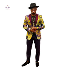 Load image into Gallery viewer, African Jacket for Men African Long Sleeve Top African Clothing Print Blazer Men Outfits - Chocolate Boy Ltd