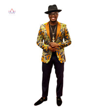 Load image into Gallery viewer, African Jacket for Men African Long Sleeve Top African Clothing Print Blazer Men Outfits - Chocolate Boy Ltd