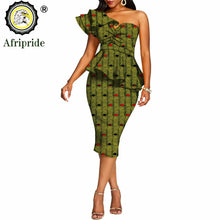 Load image into Gallery viewer, African 2 Piece Set for Women Crop Top + Print Skirt Set Ankara Clothing Dashiki Outfits Blouse Shirt Midi Skirt Casual