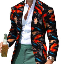 Load image into Gallery viewer, African Men Clothes Smart Causal Fancy Suit Blazer Jackets Formal Coat Business Dashiki Party Wedding - Chocolate Boy Ltd