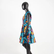 Load image into Gallery viewer, African Mini Dresses for Women Robe Bazin Riche Maxi Dress for Sexy Lady