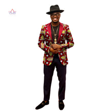 Load image into Gallery viewer, African Jacket for Men African Long Sleeve Top African Clothing Print Blazer Men Outfits - Chocolate Boy Ltd