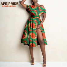 Load image into Gallery viewer, Women`s Split Dress African High Waist Elegant Dress Ethnic Style Sexy Casual Party