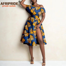 Load image into Gallery viewer, Women`s Split Dress African High Waist Elegant Dress Ethnic Style Sexy Casual Party
