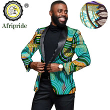 Load image into Gallery viewer, Men`s Blazer African Print Jacket Coats Slim Fit Floral Formal Outwear Ankara Suit - Chocolate Boy Ltd