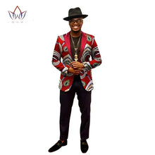 Load image into Gallery viewer, African Jacket for Men  Long Sleeve Top Mens African Clothing Dashiki African Print Blazer Men Outfits Suits
