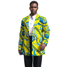 Load image into Gallery viewer, African Print Blazer Colorful Geometric Pattern Casual Fashion Jacket Coat for Wedding Party