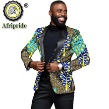Load image into Gallery viewer, Men`s Blazer African Print Jacket Coats Slim Fit Floral Formal Outwear Ankara Suit - Chocolate Boy Ltd