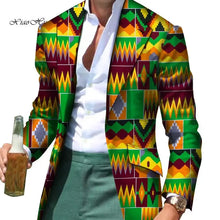 Load image into Gallery viewer, African Men Clothes Smart Causal Fancy Suit Blazer Jackets Formal Coat Business Dashiki Party Wedding - Chocolate Boy Ltd