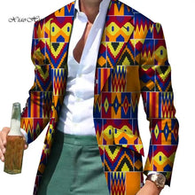 Load image into Gallery viewer, African Men Clothes Smart Causal Fancy Suit Blazer Jackets Formal Coat Business Dashiki Party Wedding - Chocolate Boy Ltd