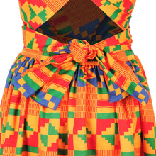 Load image into Gallery viewer, African Sleeveless Women Dress Fashion Off Back Print Lady Party Dresses Vintage Casual Clothing