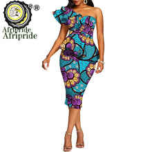 Load image into Gallery viewer, African 2 Piece Set for Women Crop Top + Print Skirt Set Ankara Clothing Dashiki Outfits Blouse Shirt Midi Skirt Casual