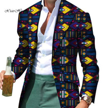 Load image into Gallery viewer, African Men Clothes Smart Causal Fancy Suit Blazer Jackets Formal Coat Business Dashiki Party Wedding - Chocolate Boy Ltd