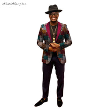 Load image into Gallery viewer, African Jacket for Men  Long Sleeve Top Mens African Clothing Dashiki African Print Blazer Men Outfits Suits