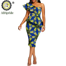 Load image into Gallery viewer, African 2 Piece Set for Women Crop Top + Print Skirt Set Ankara Clothing Dashiki Outfits Blouse Shirt Midi Skirt Casual