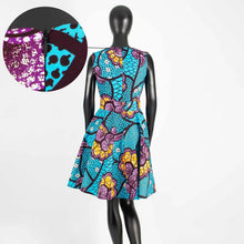 Load image into Gallery viewer, African Mini Dresses for Women Robe Bazin Riche Maxi Dress for Sexy Lady