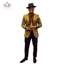 Load image into Gallery viewer, African Jacket for Men African Long Sleeve Top African Clothing Print Blazer Men Outfits - Chocolate Boy Ltd