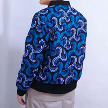 Load image into Gallery viewer, African Print Men's Coats Original Design Fashion Bomber Jacket - Chocolate Boy Ltd