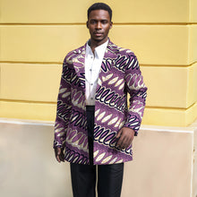Load image into Gallery viewer, African Print Blazer Colorful Geometric Pattern Casual Fashion Jacket Coat for Wedding Party