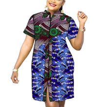 Load image into Gallery viewer, African Fashion Patchwork Original Design Women's Dress Outfit Colourful Print Female - Chocolate Boy Ltd