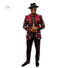 Load image into Gallery viewer, African Jacket for Men African Long Sleeve Top African Clothing Print Blazer Men Outfits - Chocolate Boy Ltd