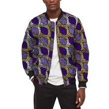 Load image into Gallery viewer, African Design Men&#39;s Bomber Jacket Colourful Male Casual Short Baseball Coat