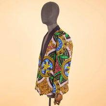 Load image into Gallery viewer, Men`s Blazer African Print Jacket Coats Slim Fit Floral Formal Outwear Ankara Suit - Chocolate Boy Ltd