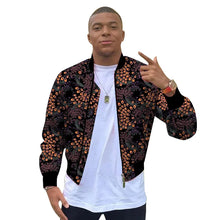 Load image into Gallery viewer, African Print Men's Coats Original Design Fashion Bomber Jacket - Chocolate Boy Ltd