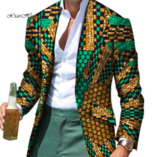Load image into Gallery viewer, African Men Clothes Smart Causal Fancy Suit Blazer Jackets Formal Coat Business Dashiki Party Wedding - Chocolate Boy Ltd