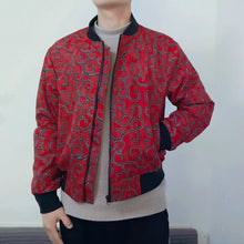 Load image into Gallery viewer, African Print Men's Coats Original Design Fashion Bomber Jacket - Chocolate Boy Ltd