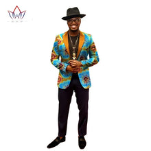 Load image into Gallery viewer, African Jacket for Men African Long Sleeve Top African Clothing Print Blazer Men Outfits - Chocolate Boy Ltd
