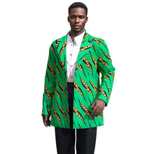 Load image into Gallery viewer, African Print Blazer Colorful Geometric Pattern Casual Fashion Jacket Coat for Wedding Party